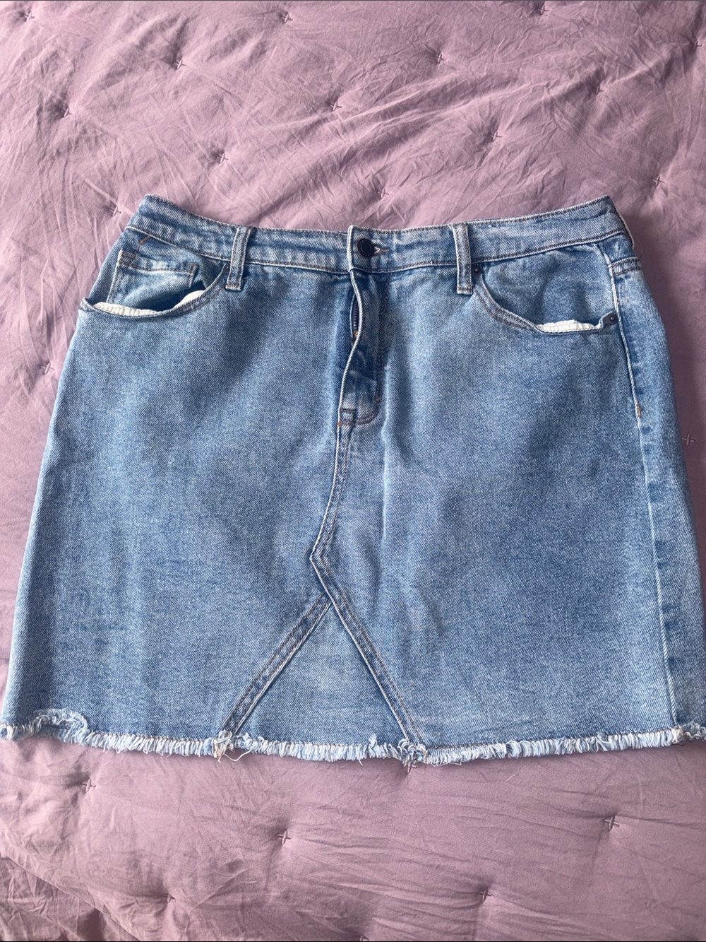 Mossimo Supply Co. Light Blue Denim Mini Skirt